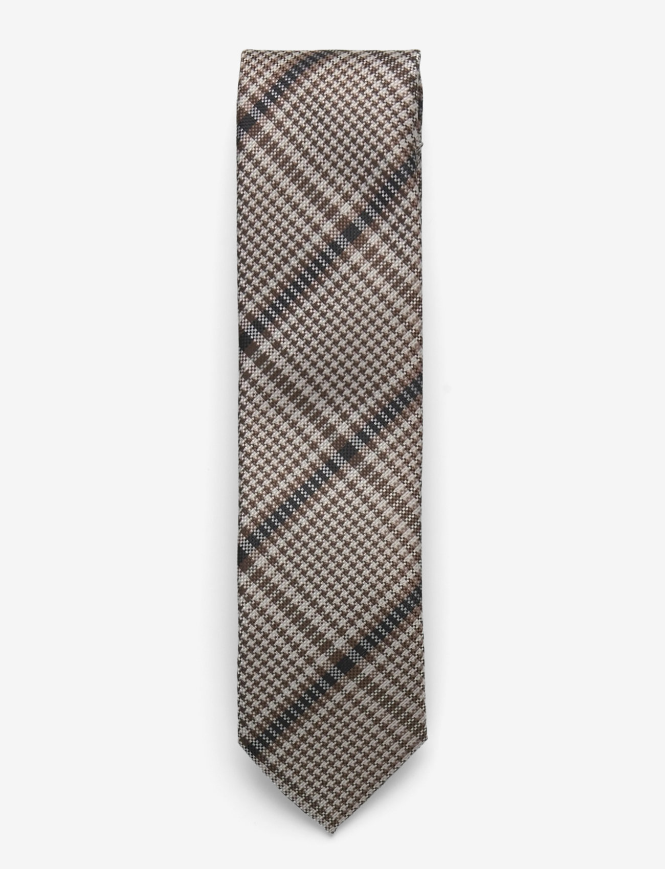 Lindbergh Black - Checked tie 7 cm - solmiot - brown - 0