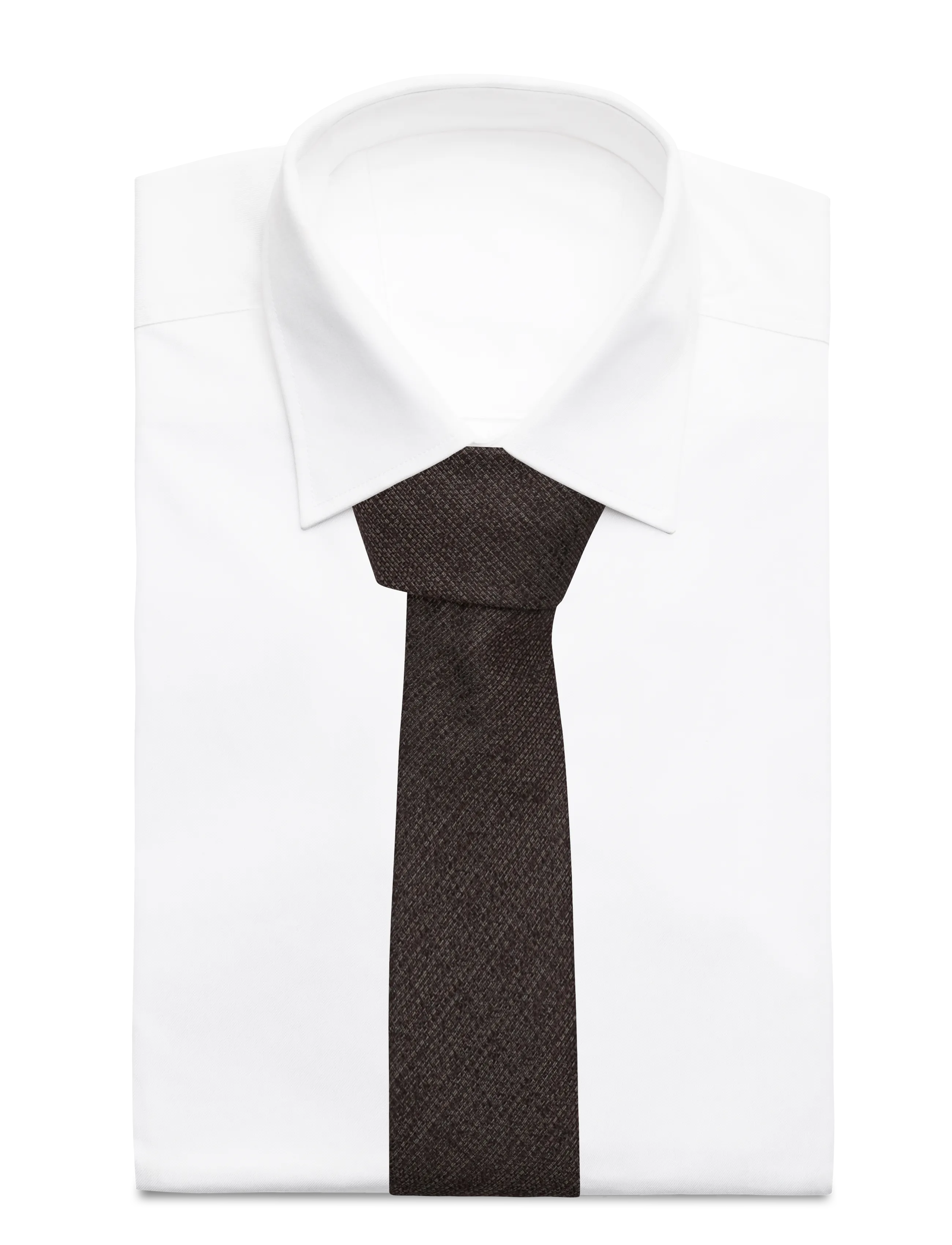 Lindbergh Black - Structured tie 7 cm - laveste priser - brown - 1