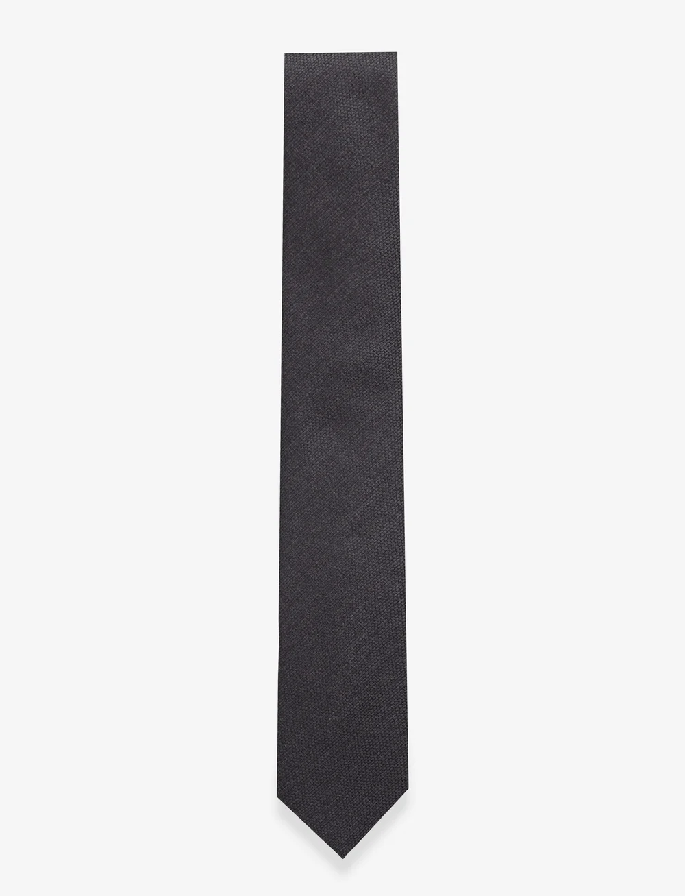 Lindbergh Black - Structured tie 7 cm - ties - grey - 0