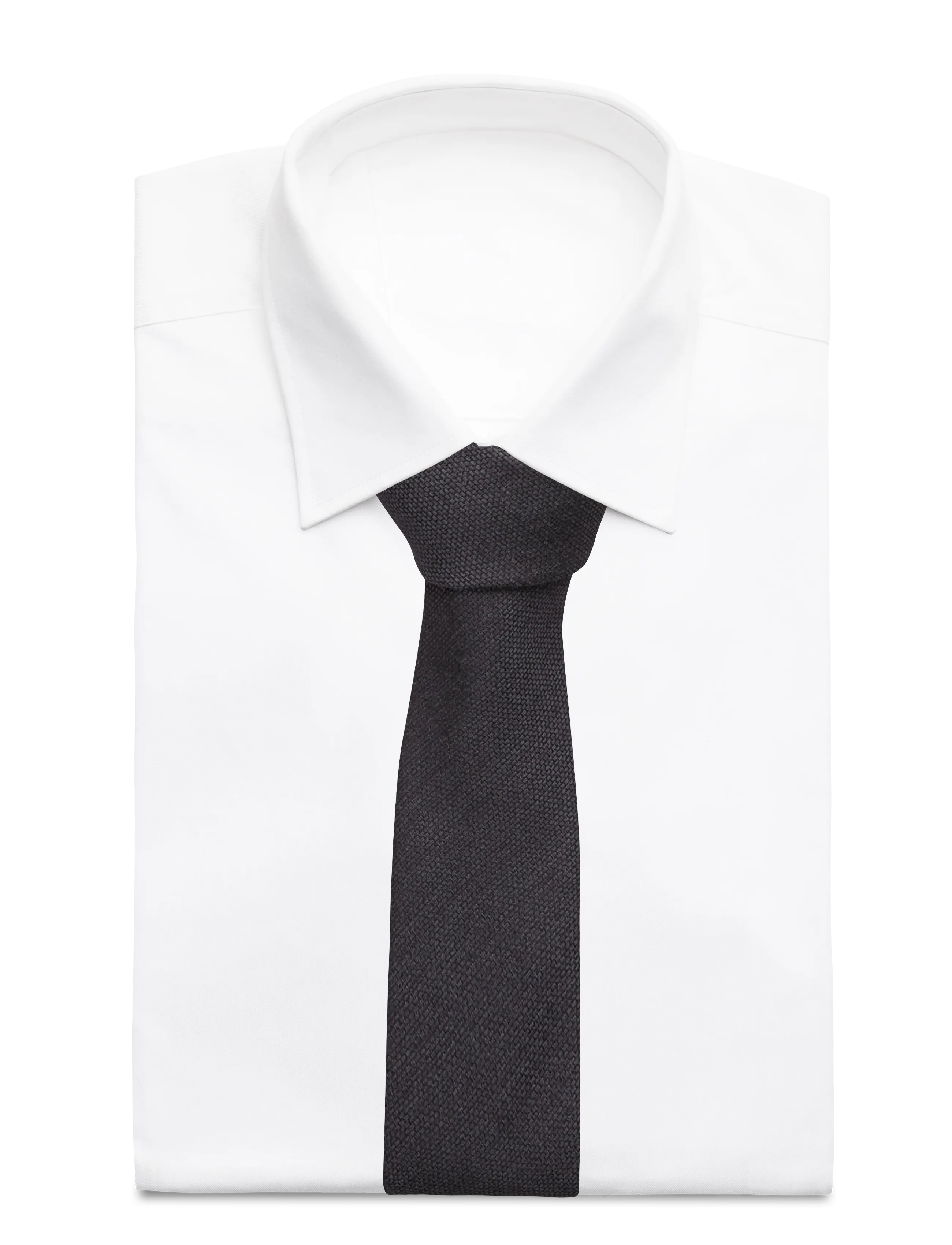 Lindbergh Black - Structured tie 7 cm - laveste priser - grey - 1