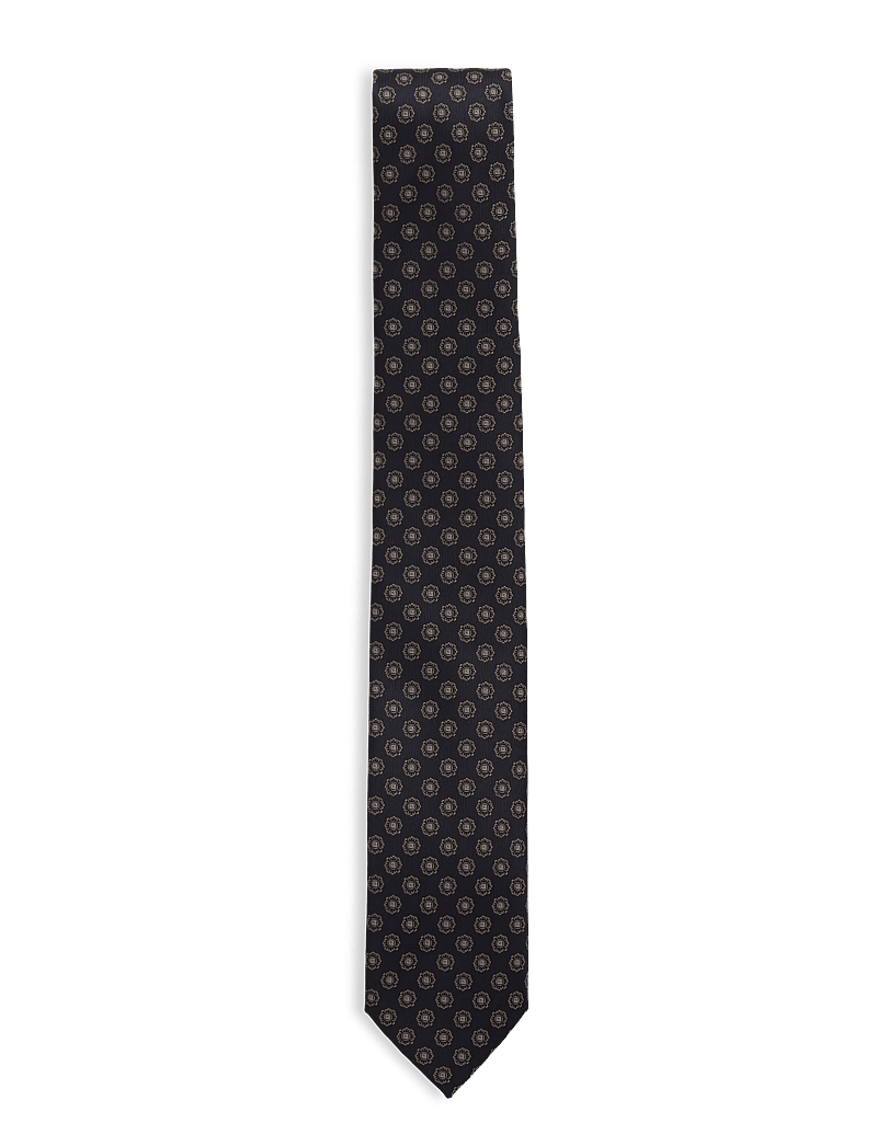 Lindbergh Black - Tie with pattern 7 cm - slips - navy - 0