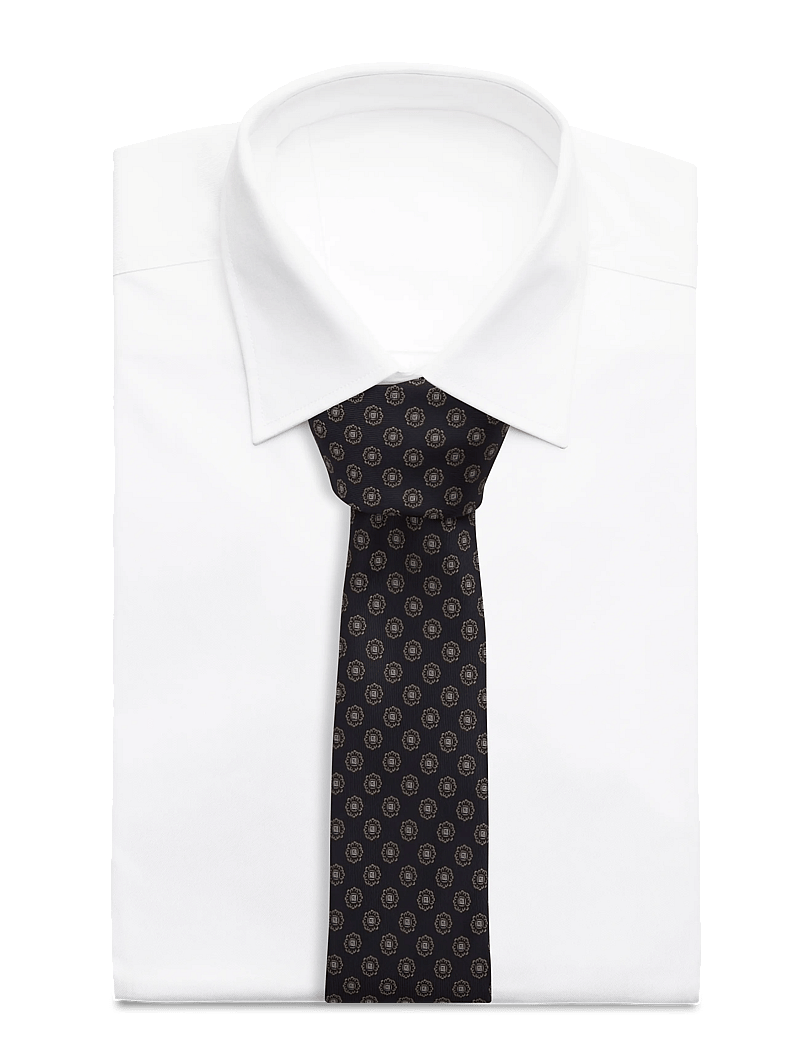Lindbergh Black - Tie with pattern 7 cm - slips - navy - 1