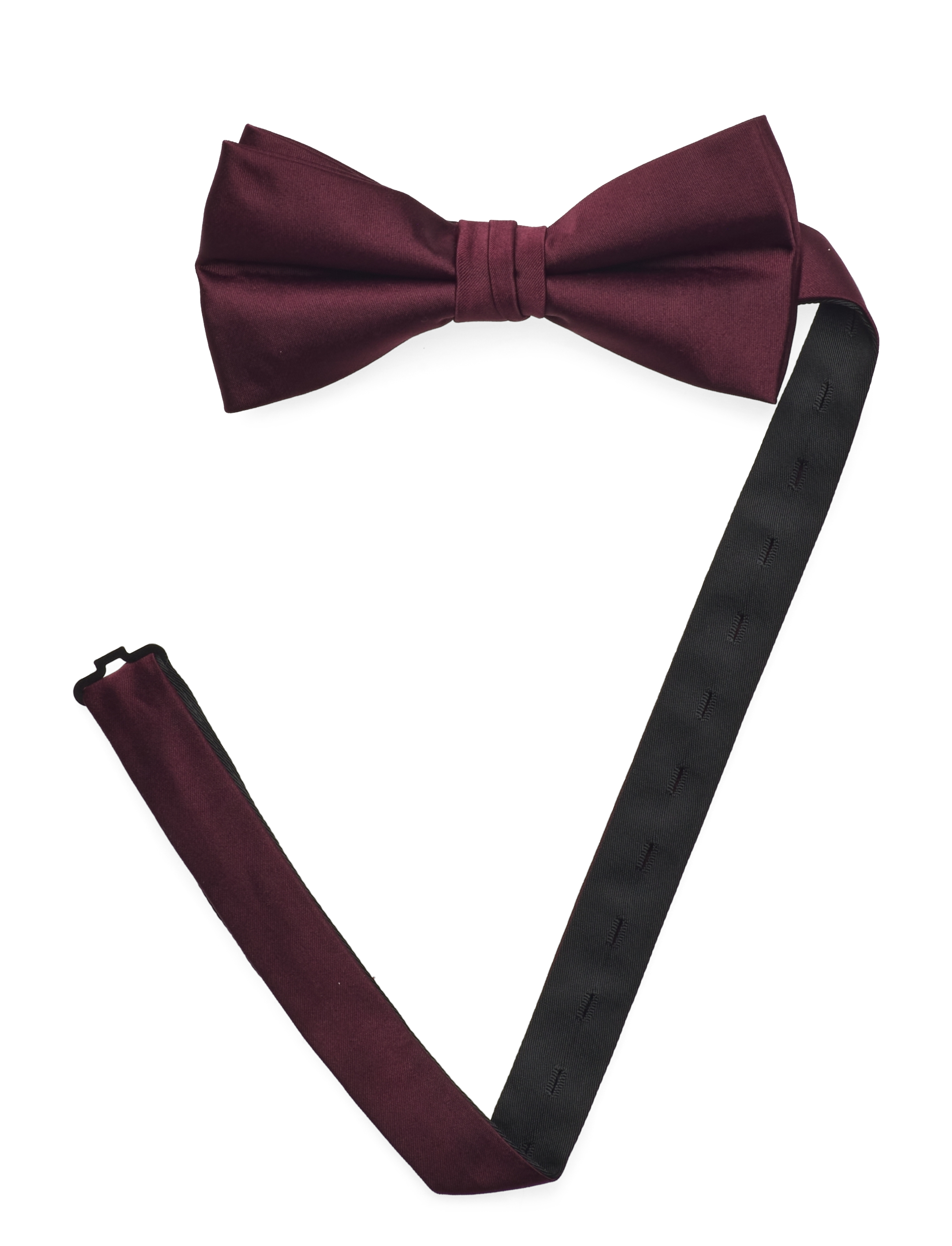 Lindbergh Black - Polyester bow tie - laveste priser - bordeaux - 3