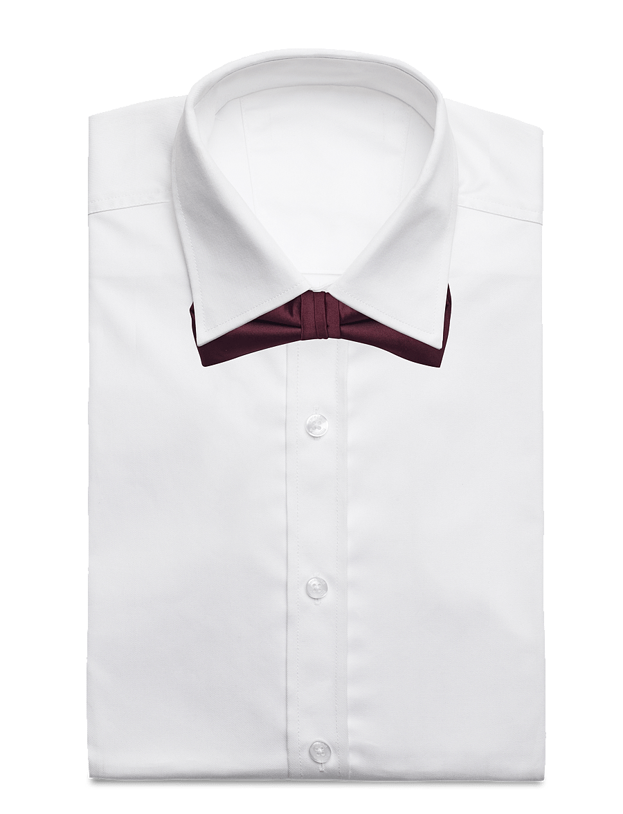 Lindbergh Black - Polyester bow tie - bow ties - bordeaux - 4