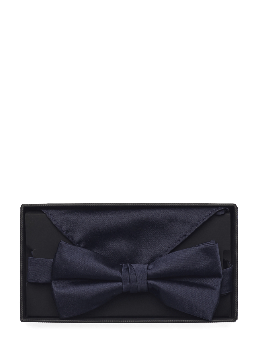 Lindbergh Black - Polyester bow tie - bow ties - navy - 0