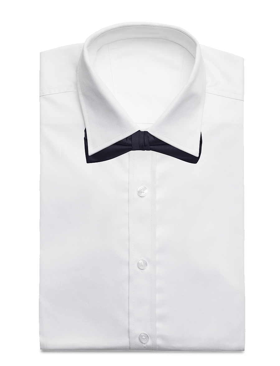 Lindbergh Black - Polyester bow tie - bow ties - navy - 4