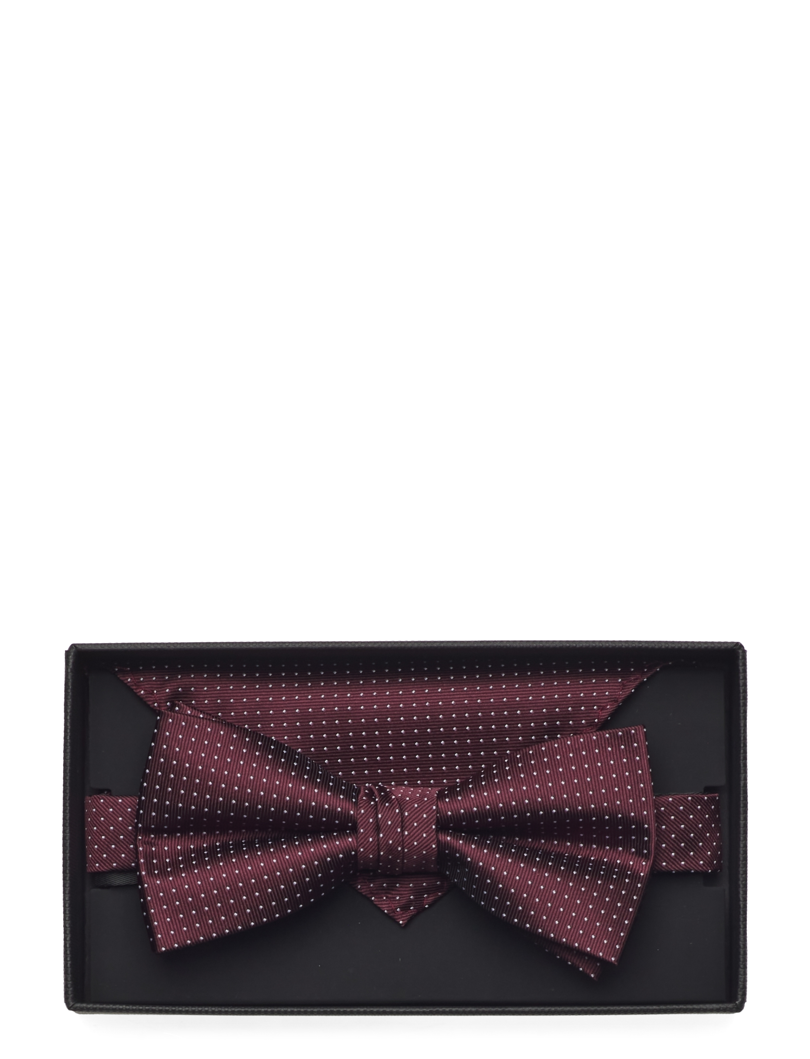LINDBERGH Schwarz Polyester Bow Tie With Dotspolyester Bow Tie With Dots Burgundy - One Size - Herren