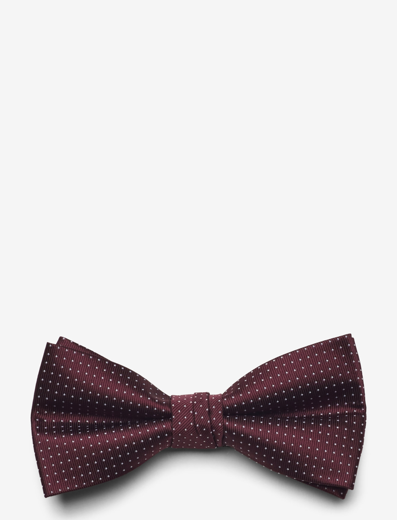 Lindbergh Black - Polyester bow tie with dots - fliegen - bordeaux - 2
