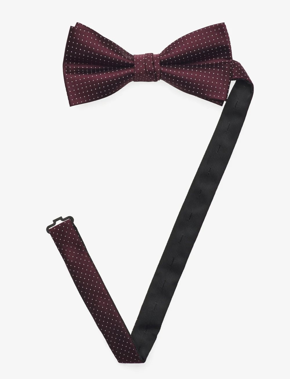 Lindbergh Black - Polyester bow tie with dotsPolyester bow tie with dots - fliegen - bordeaux - 3