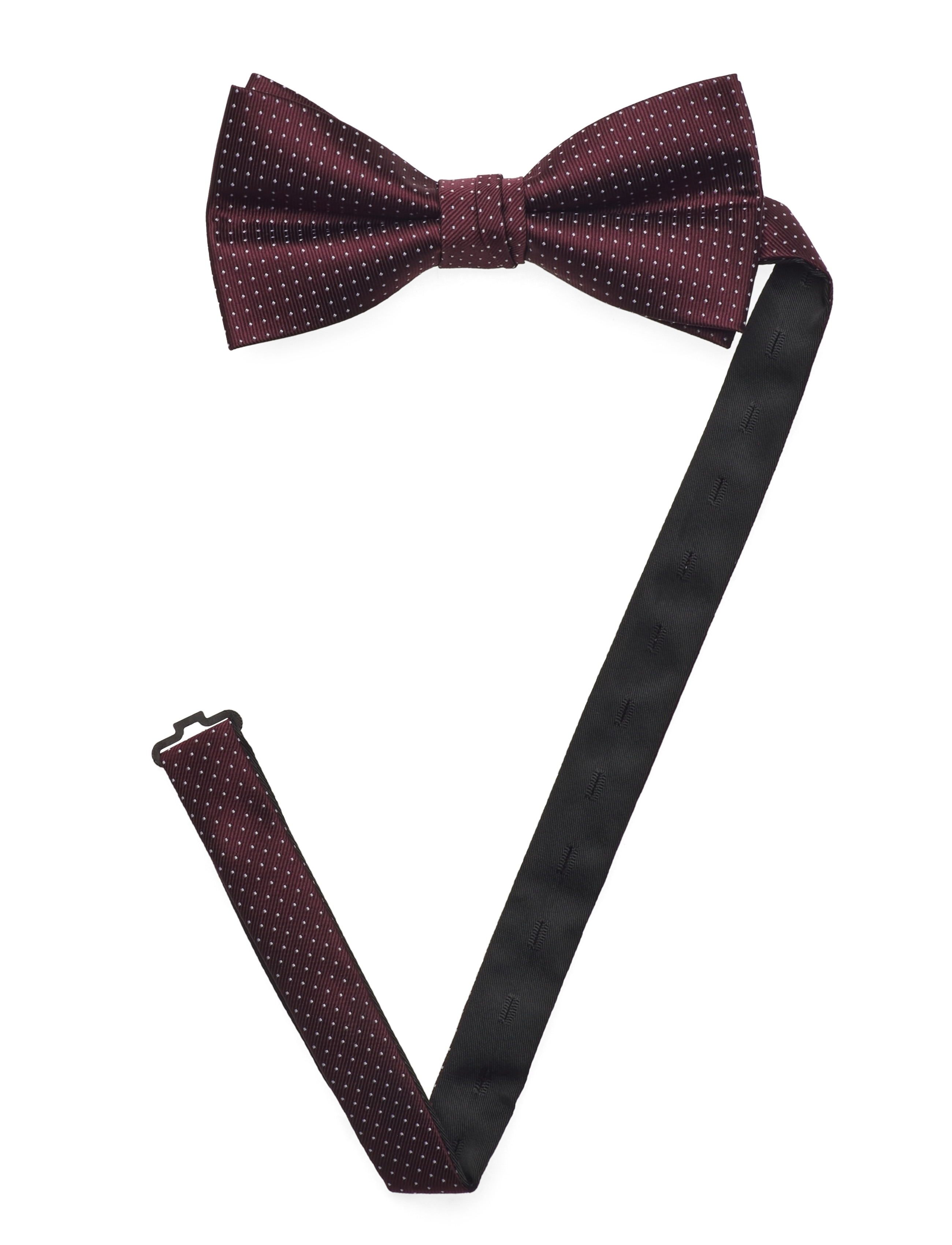 Lindbergh Black - Polyester bow tie with dotsPolyester bow tie with dots - die niedrigsten preise - bordeaux - 3