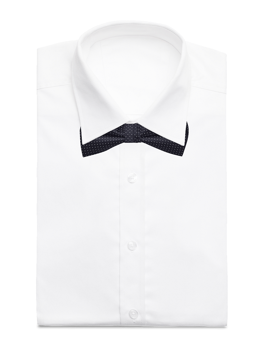 Lindbergh Black - Polyester bow tie with dotsPolyester bow tie with dots - fliegen - navy - 4