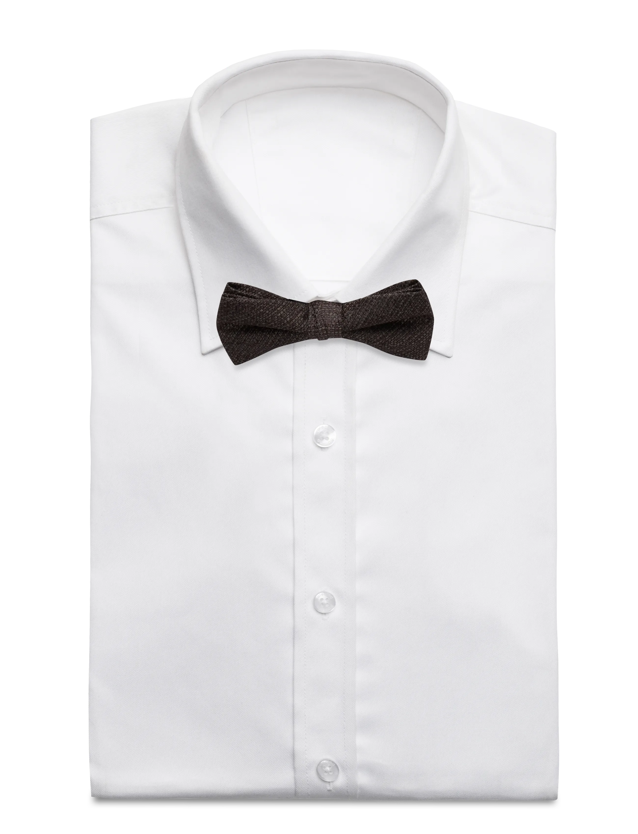 Lindbergh Black Structured Bow Tie, One Size, Accessories, Braun - Ties, Männerswear