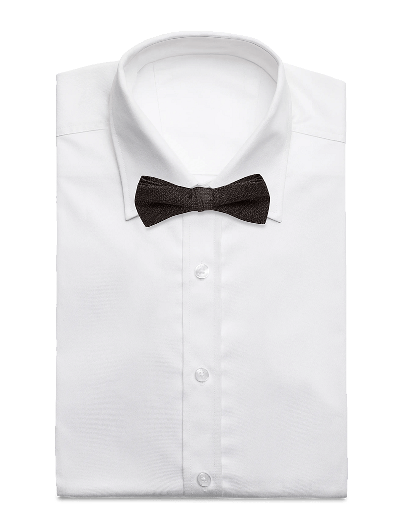 Lindbergh Black - Structured bow tie - fliegen - brown - 0