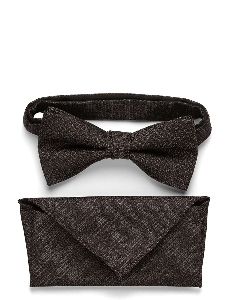 Lindbergh Black - Structured bow tie - fliegen - brown - 3