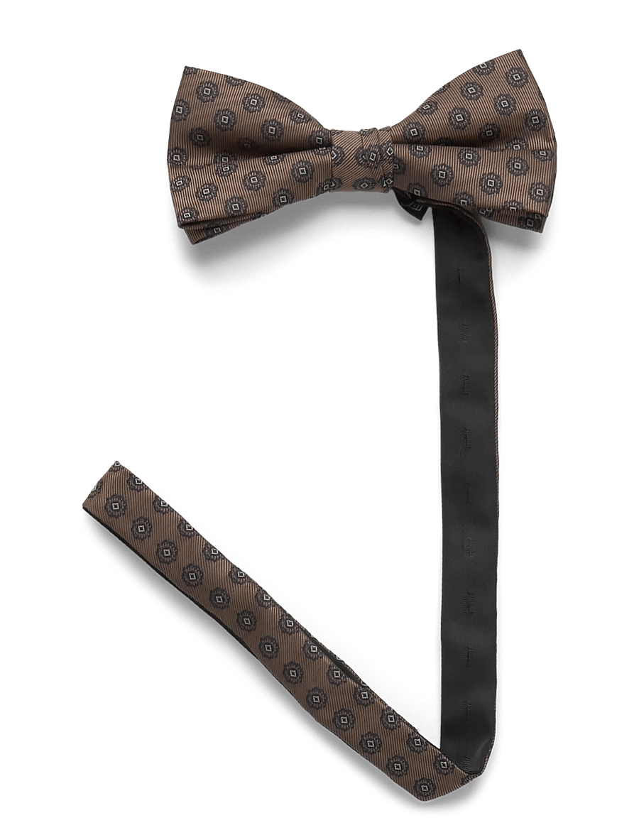 Lindbergh Black - Bow tie with pattern - bow ties - brown - 2