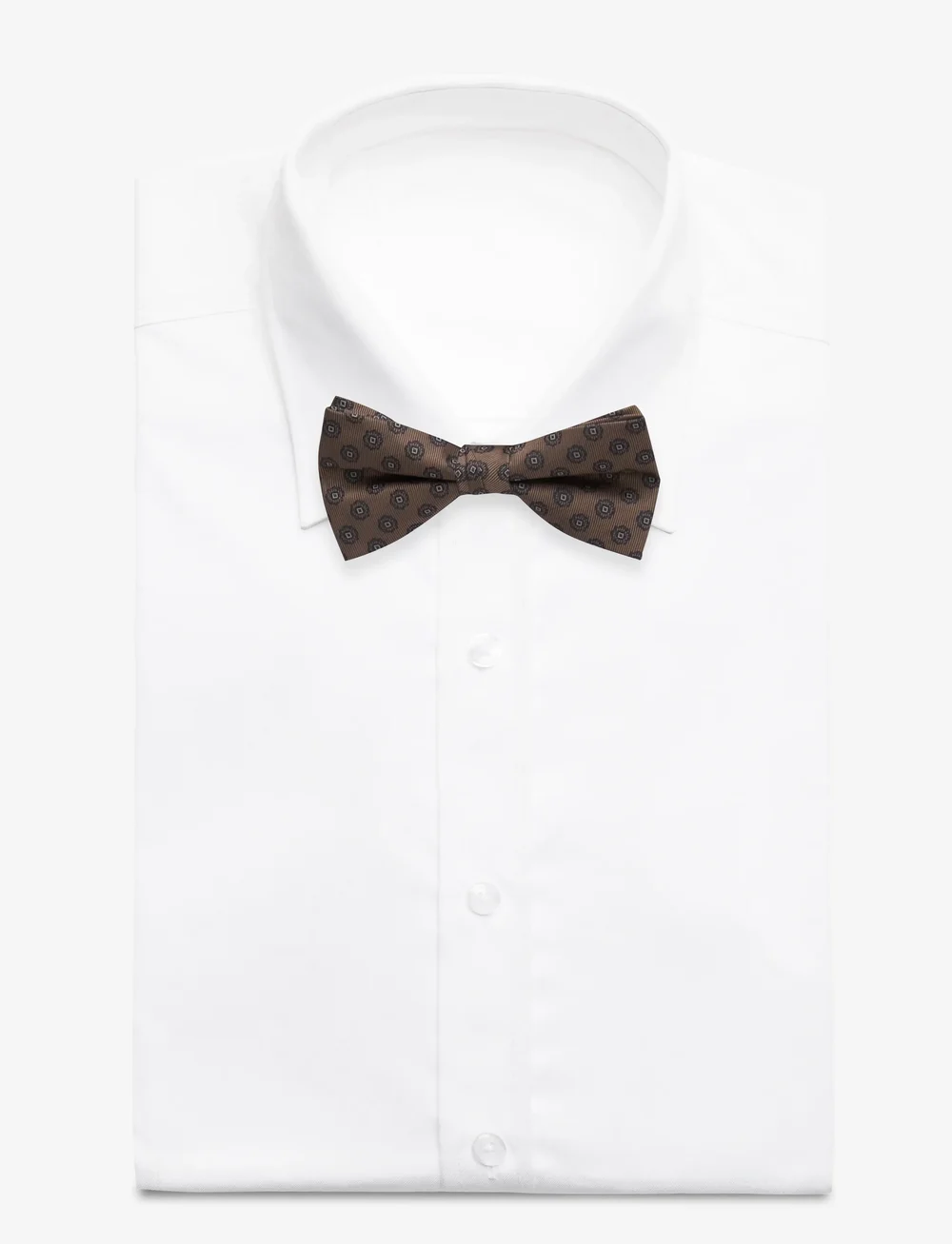Lindbergh Black - Bow tie with pattern - bow ties - brown - 3