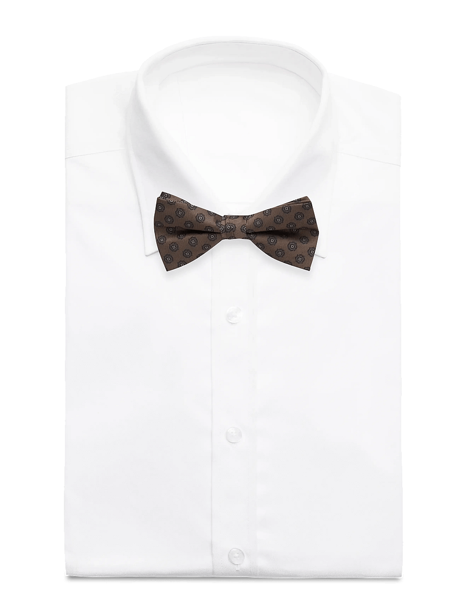 Lindbergh Black - Bow tie with pattern - bow ties - brown - 3