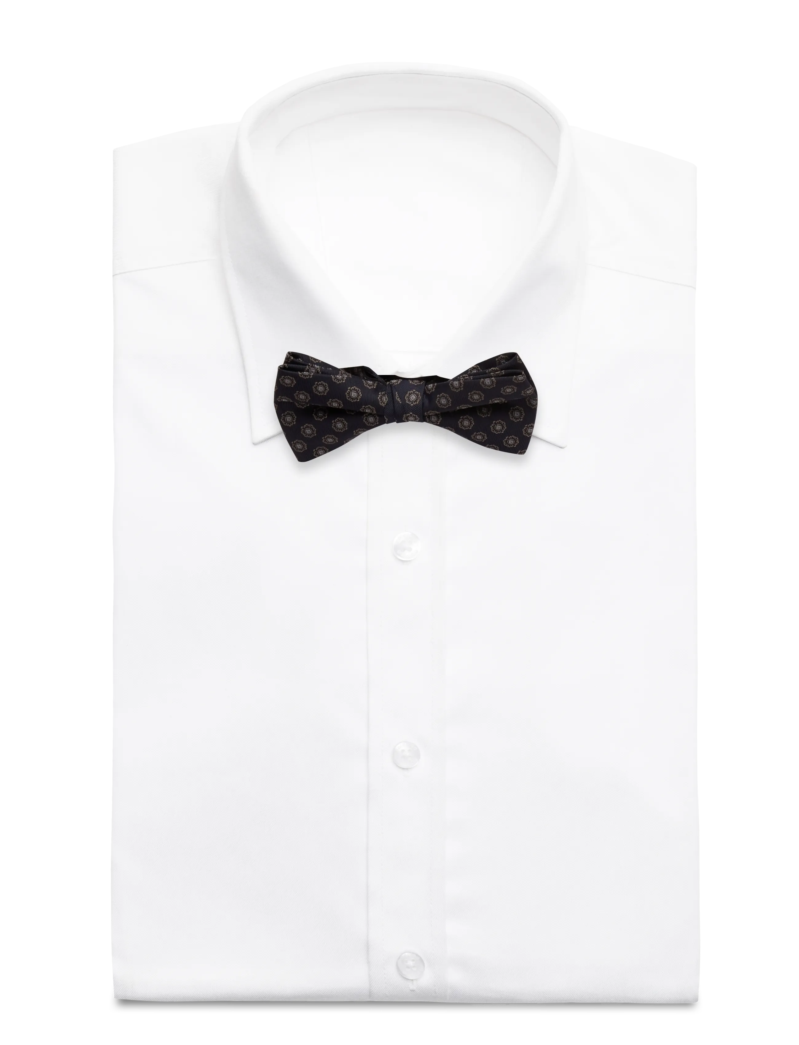 LINDBERGH Schwarz Bow Tie With Pattern Navy - One Size - Herren