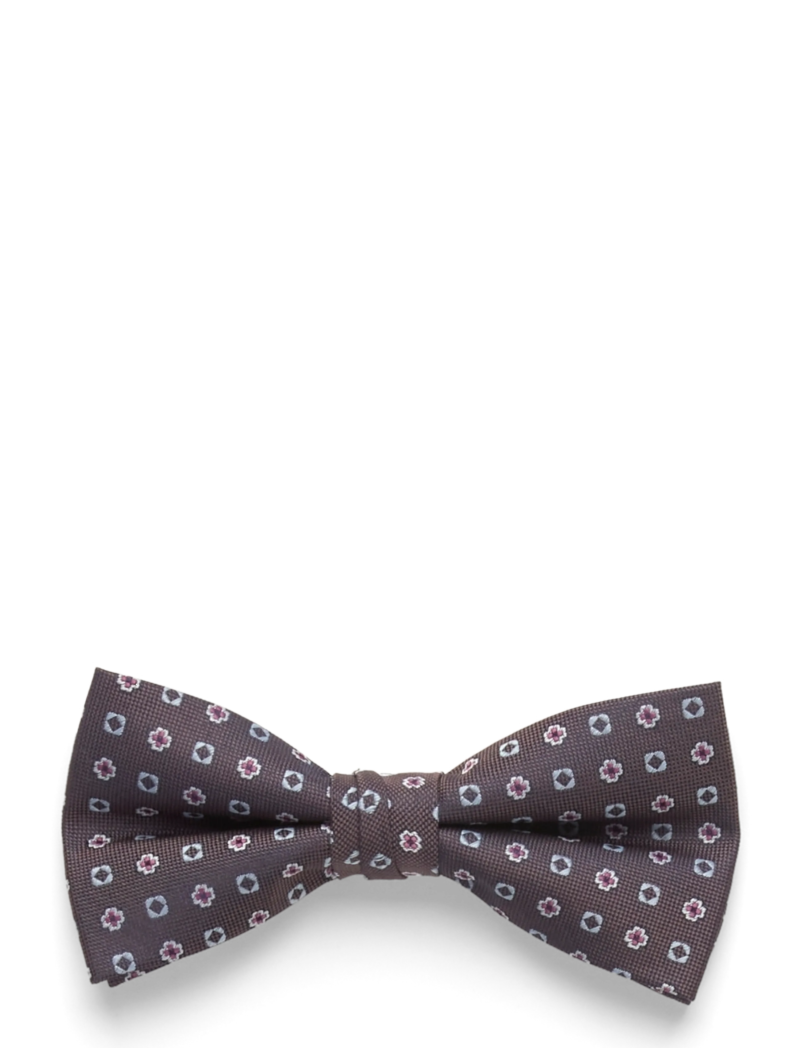 Lindbergh Black Mini Pattern Bow Tie, Mænd, Mini Mønstret Butterfly, Brun, Str: ONE SIZE