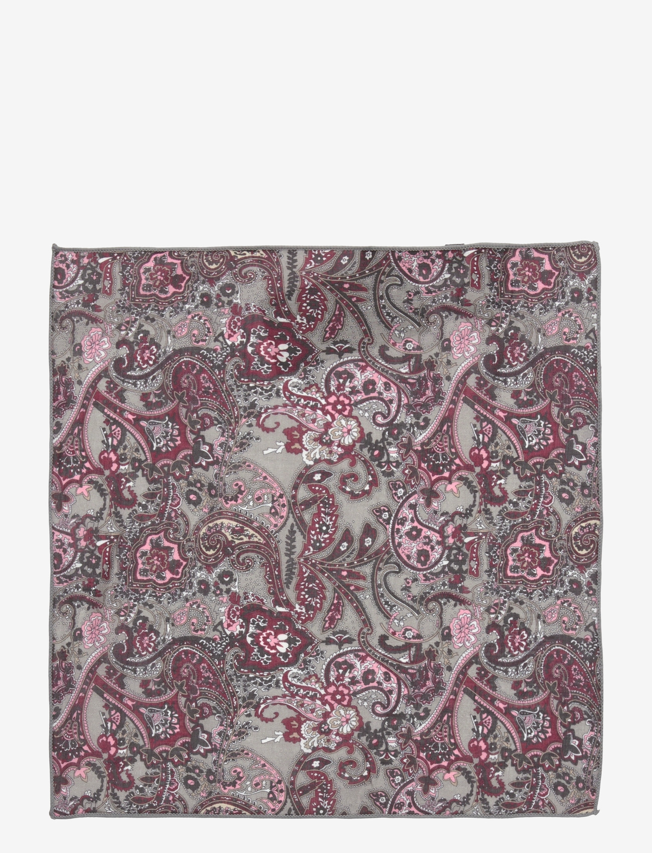 Lindbergh Black - Hankie with paisley print - einstecktücher - grey - 0
