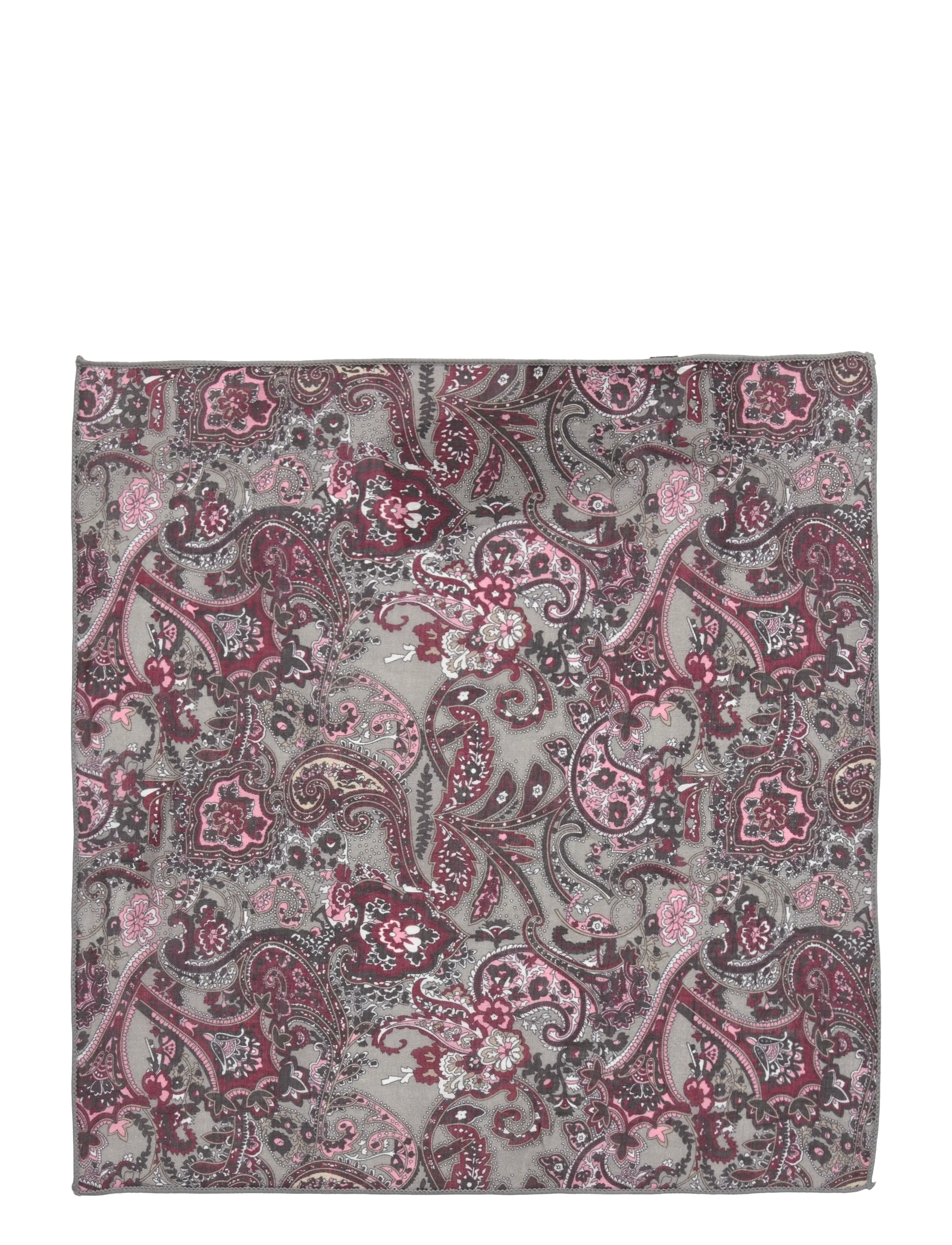 Hankie with paisley print - GREY
