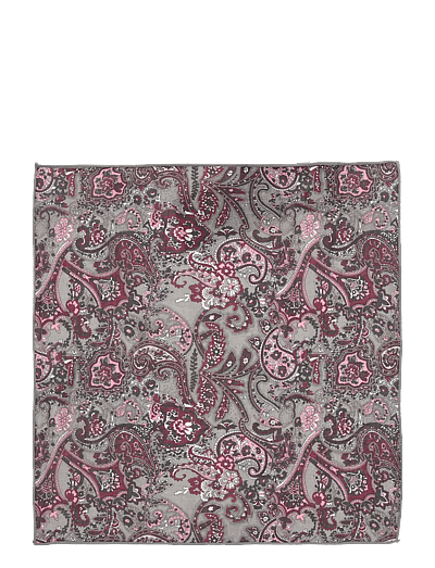 Lindbergh Black Hankie with paisley print - Ties & Accessories - GREY / multi