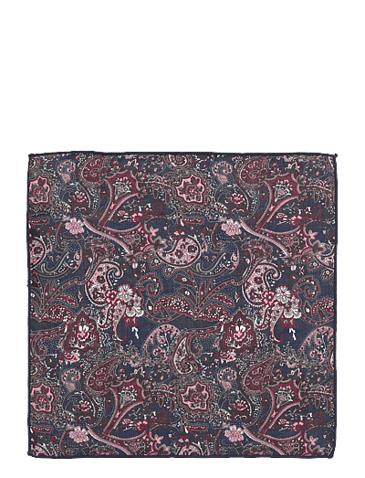 Lindbergh Black Hankie with paisley print - Ties & Accessories - NAVY / multi