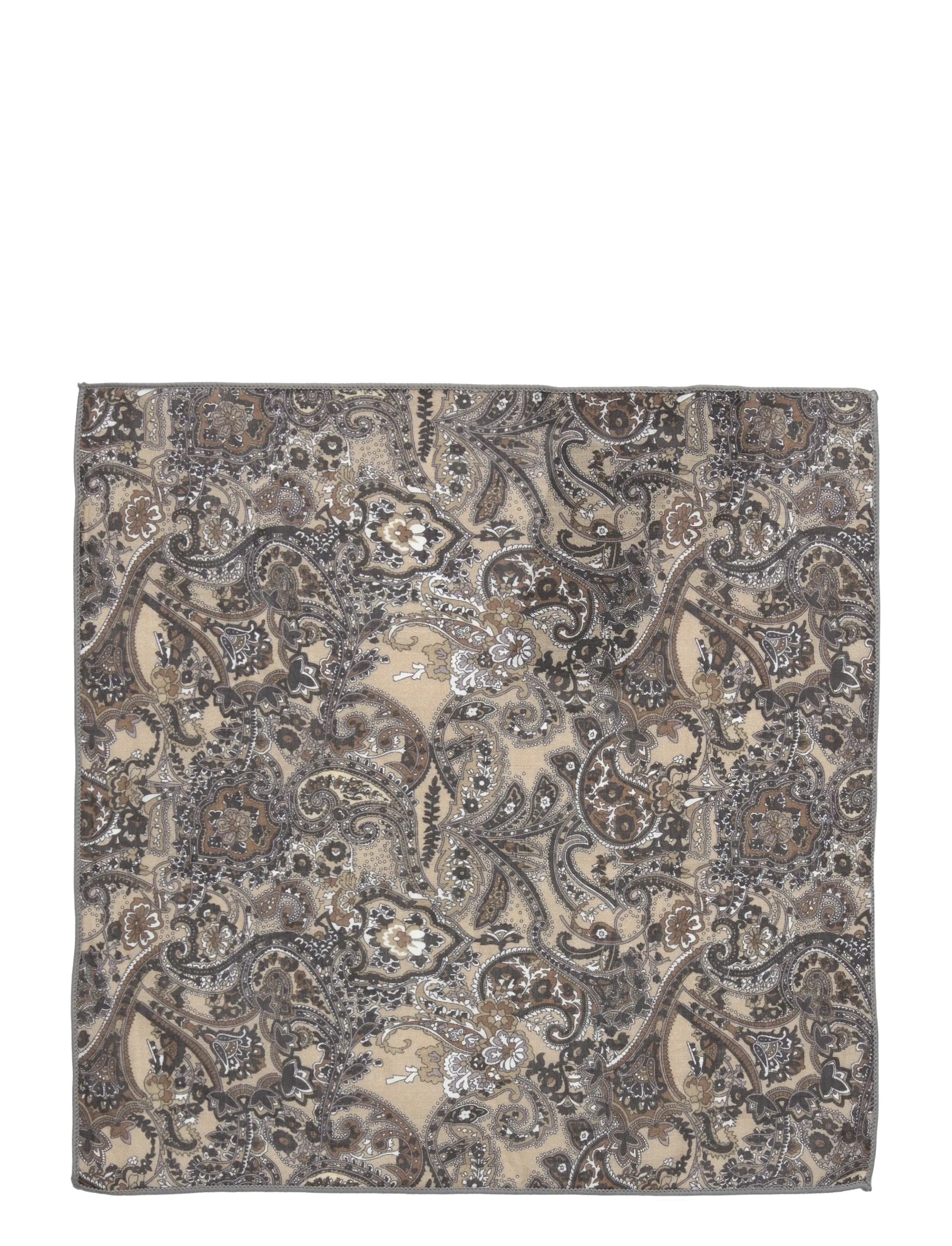 Lindbergh Black Hankie with paisley print - Asusteet - SAND / multi