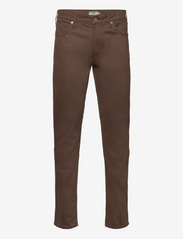 Lindbergh Black - 1927: Cashmere touch pants - tapered jeans - dk brown - 0