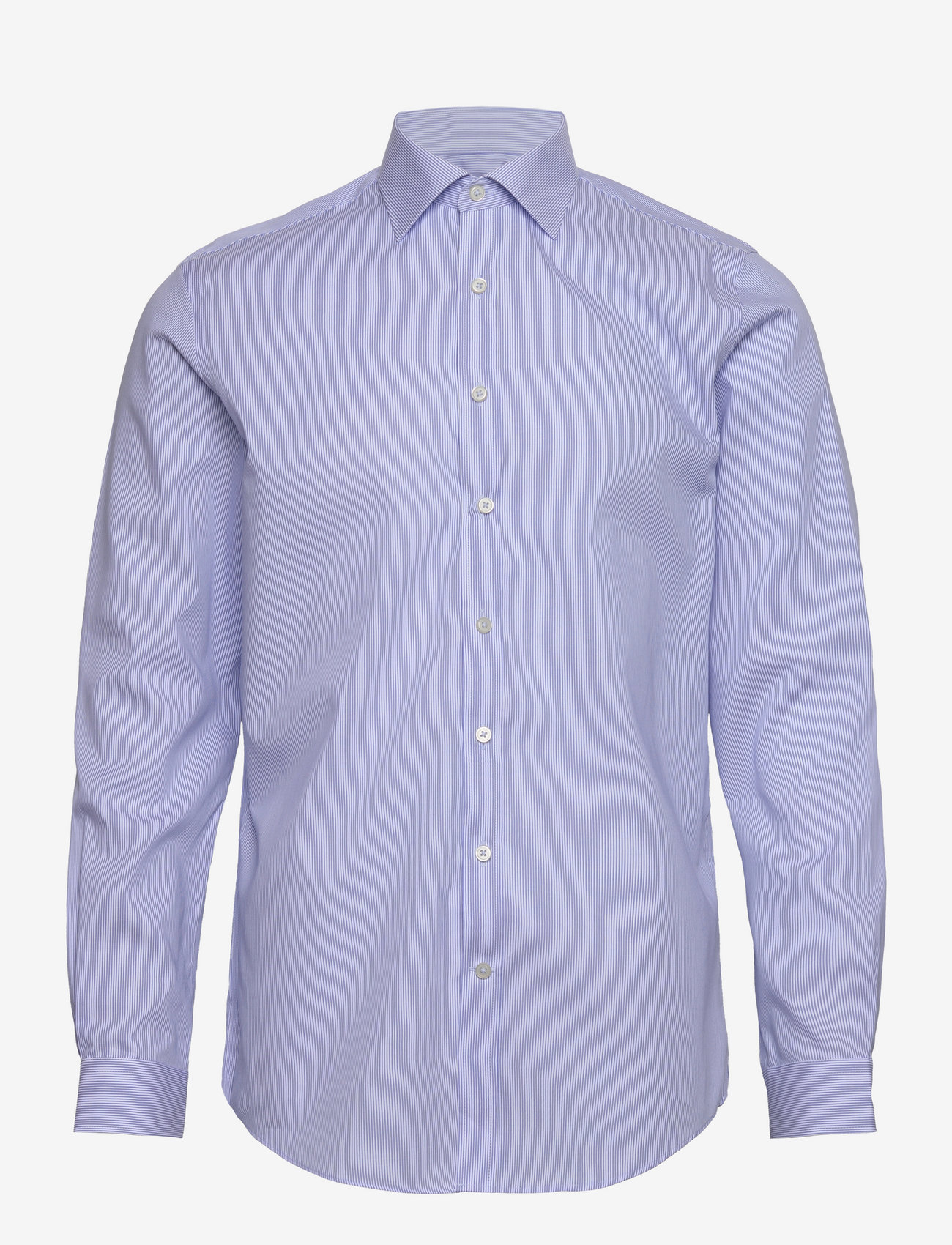 Lindbergh Black - Technical striped shirt L/S - business skjortor - light blue - 0
