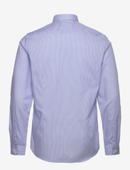 Lindbergh Black - Technical striped shirt L/S - business shirts - light blue - 1
