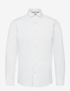 Plain fine twill shirt, WF LS, Lindbergh Black