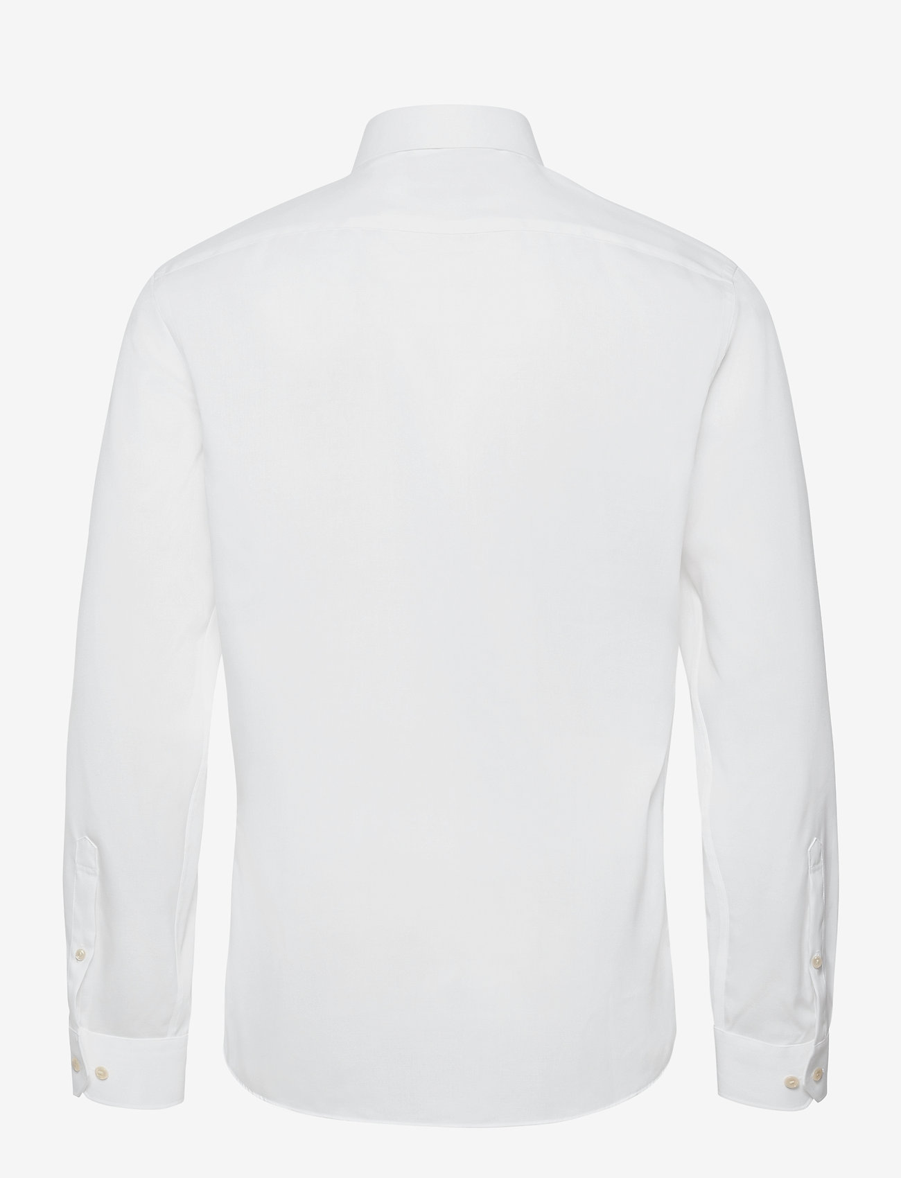 Lindbergh Black - Plain fine twill shirt, WF LS - peruskauluspaidat - white - 1