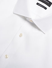 Lindbergh Black - Plain fine twill shirt, WF LS - peruskauluspaidat - white - 4