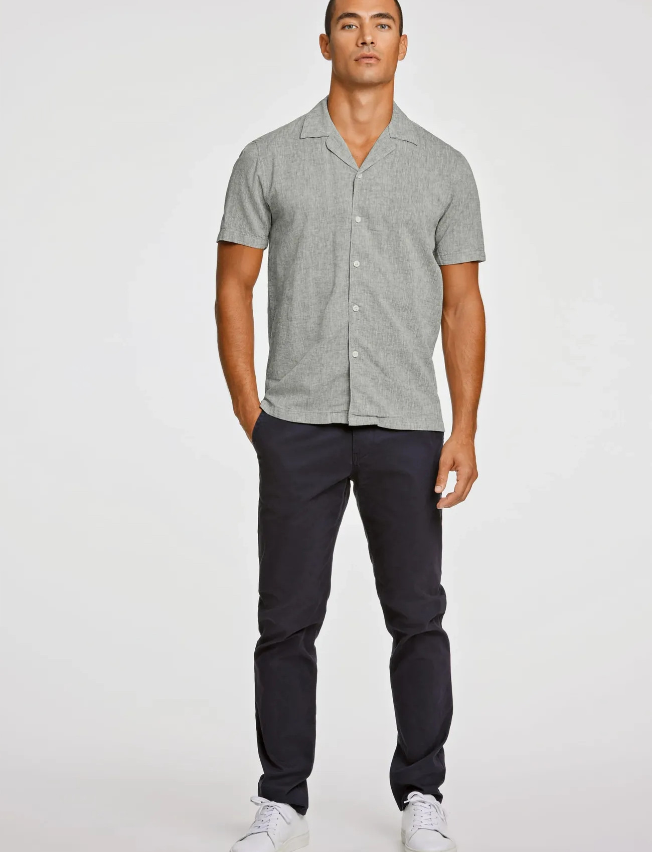Lindbergh Casual Linen Blend Resort S/S - - S 1