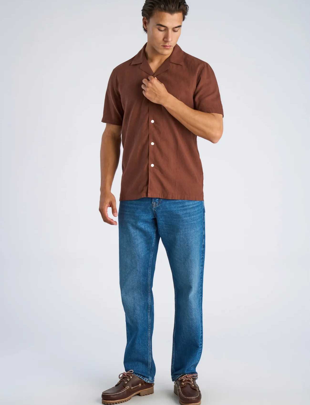Lindbergh Casual Linen Blend Resort S/S - - S 2