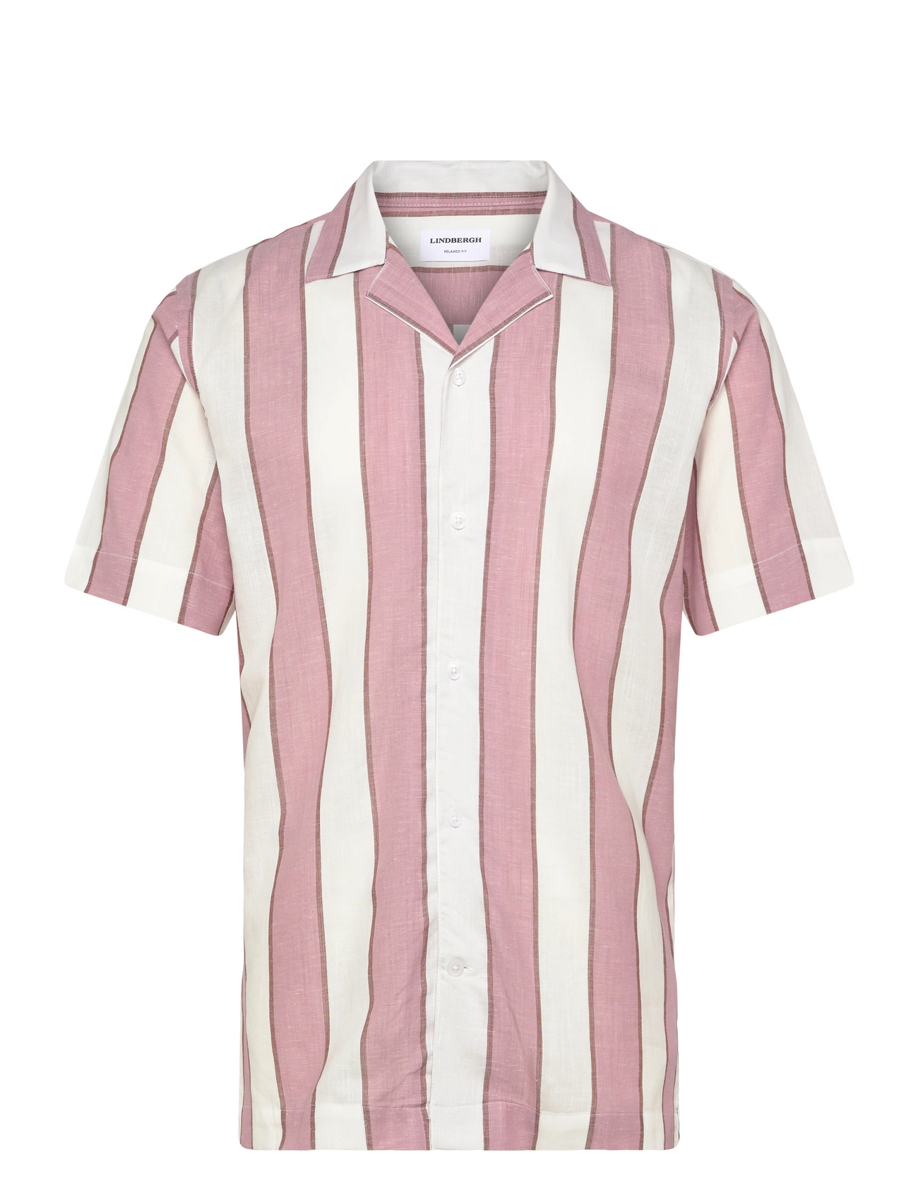 Lindbergh Striped Linen/Cotton Shirt S/Sstriped Linen/Cotton Shirt S/S - - S 2