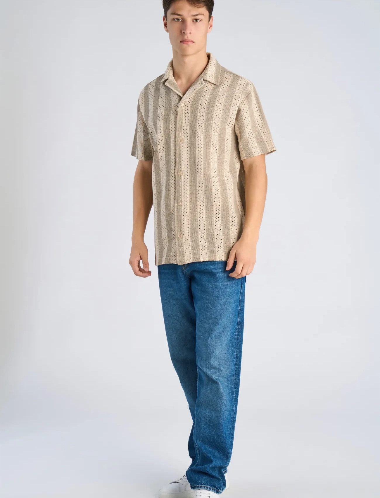 Lindbergh Bold Striped Resort Shirt S/S - - S 1