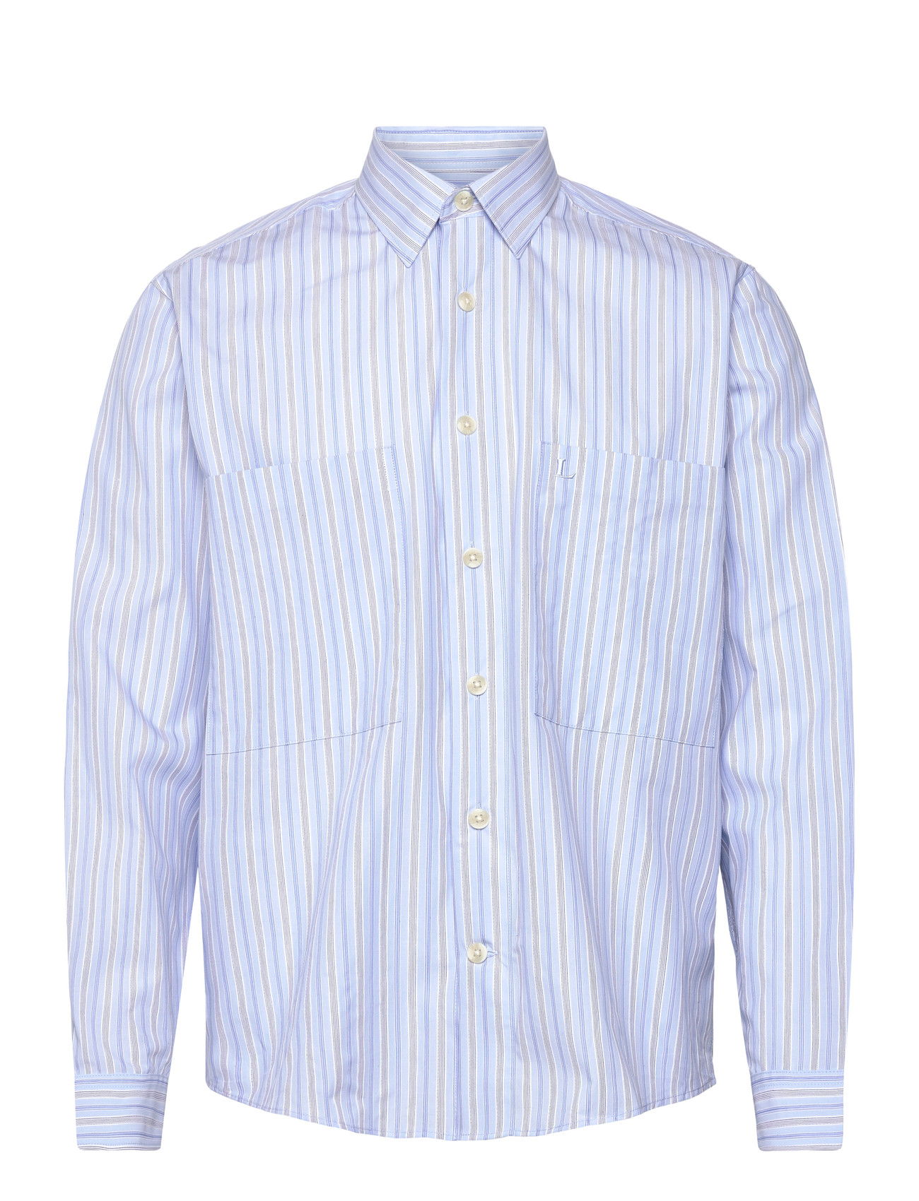 Lindbergh Fine Striped L/S Shirt - - S 1