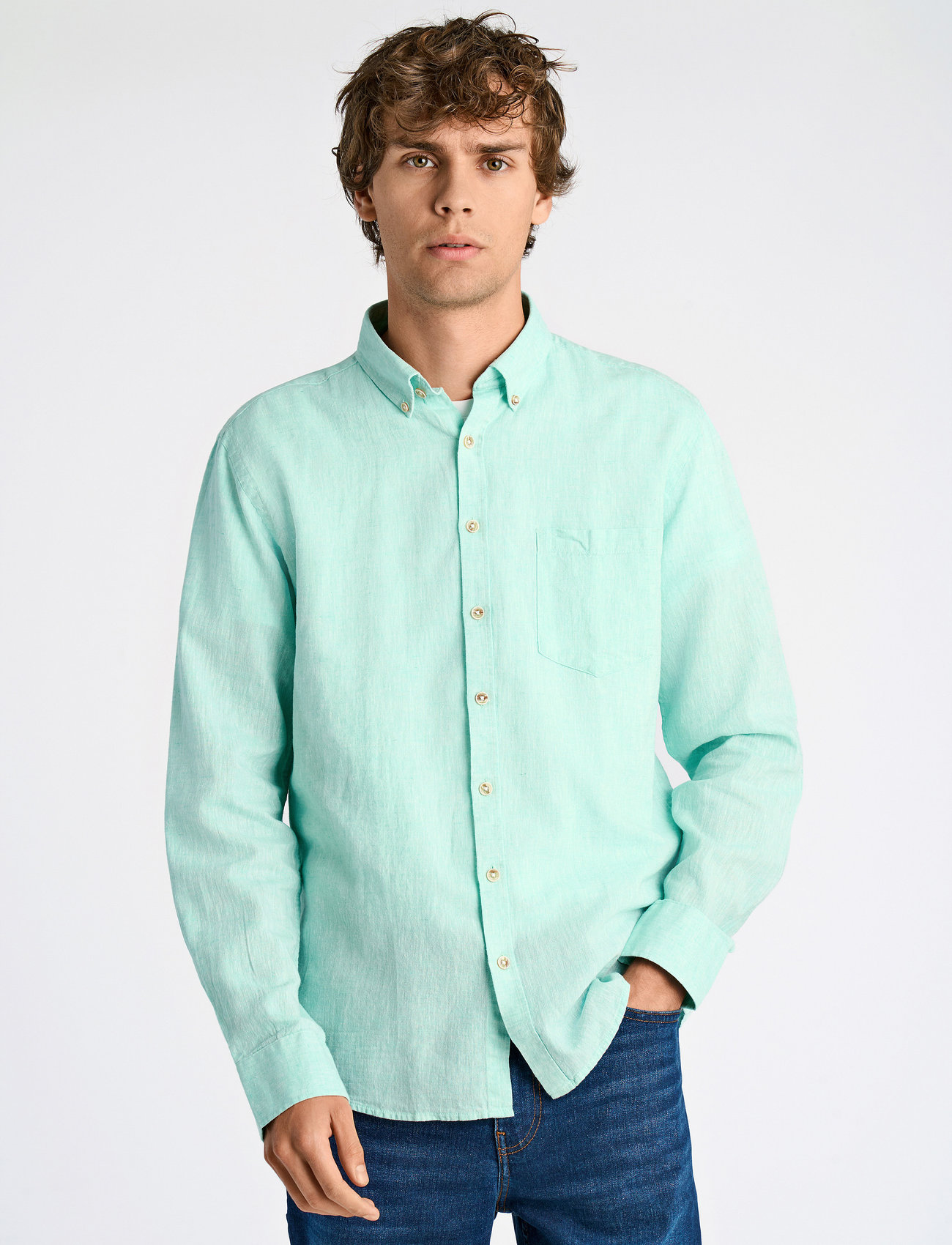 Lindbergh Cotton/Linen Shirt L/S - - S 1