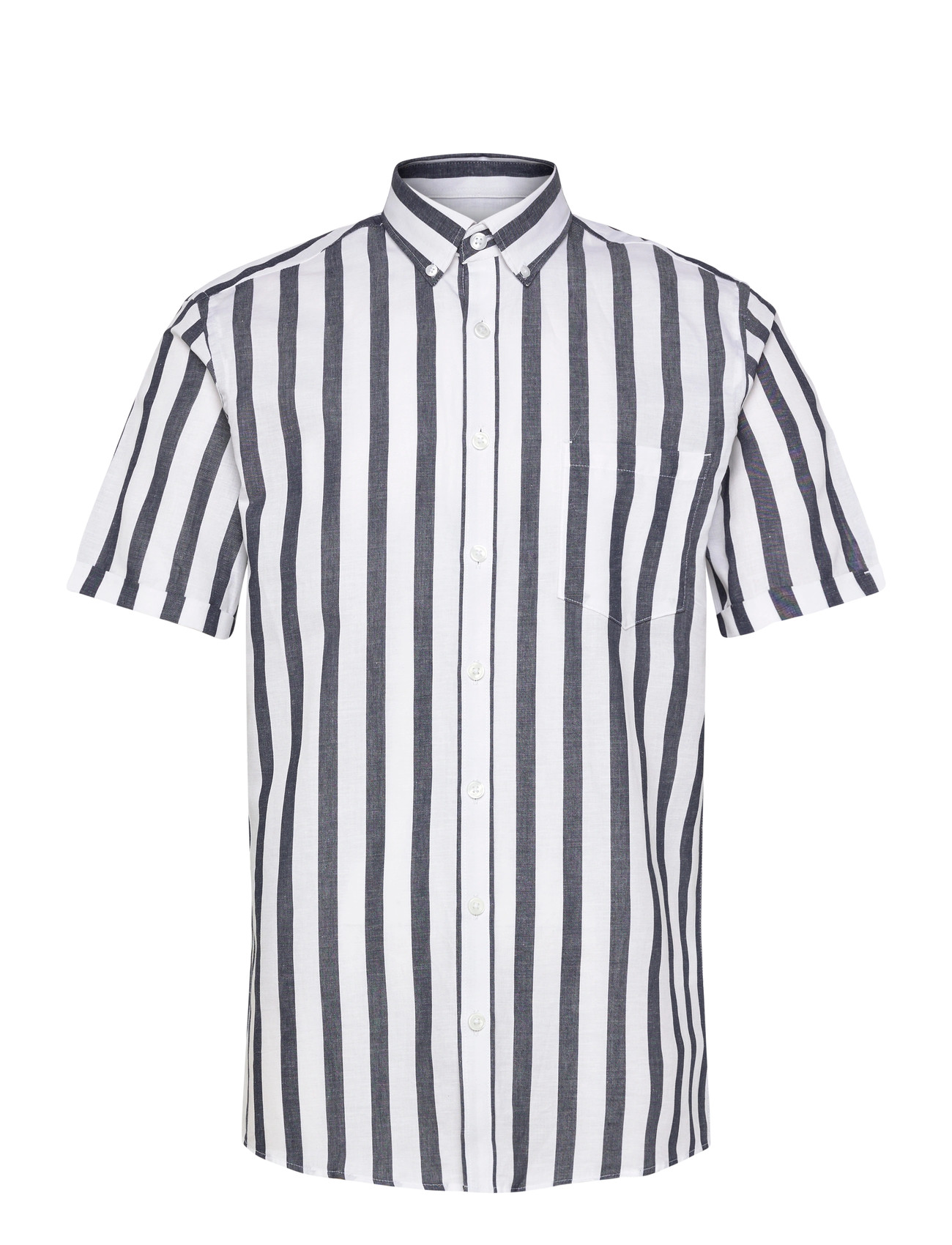 Lindbergh Striped Cotton/Linen Shirt S/Sstriped Cotton/Linen Shirt S/S - - S 2