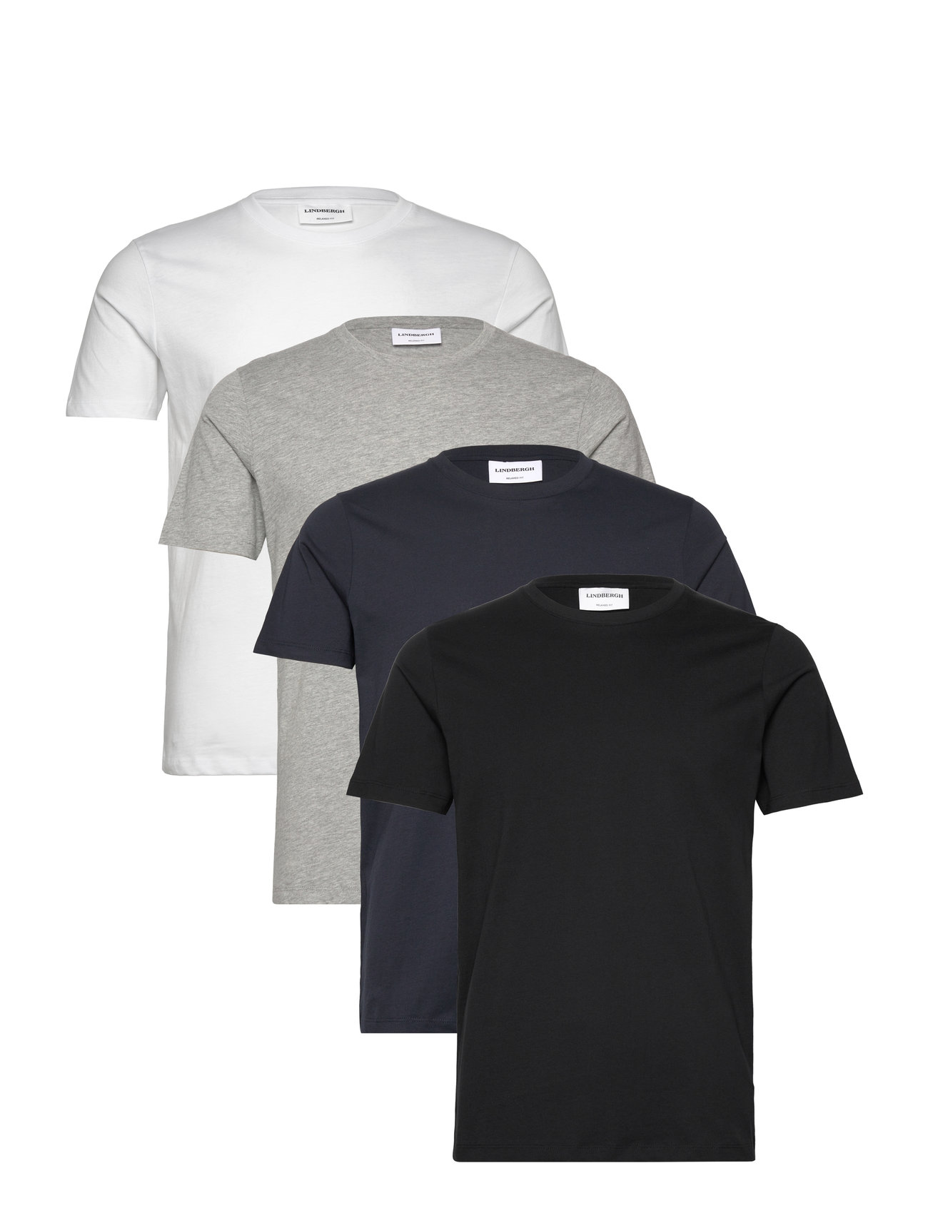 Lindbergh 4Pk Basic Tee S/S - - S 2