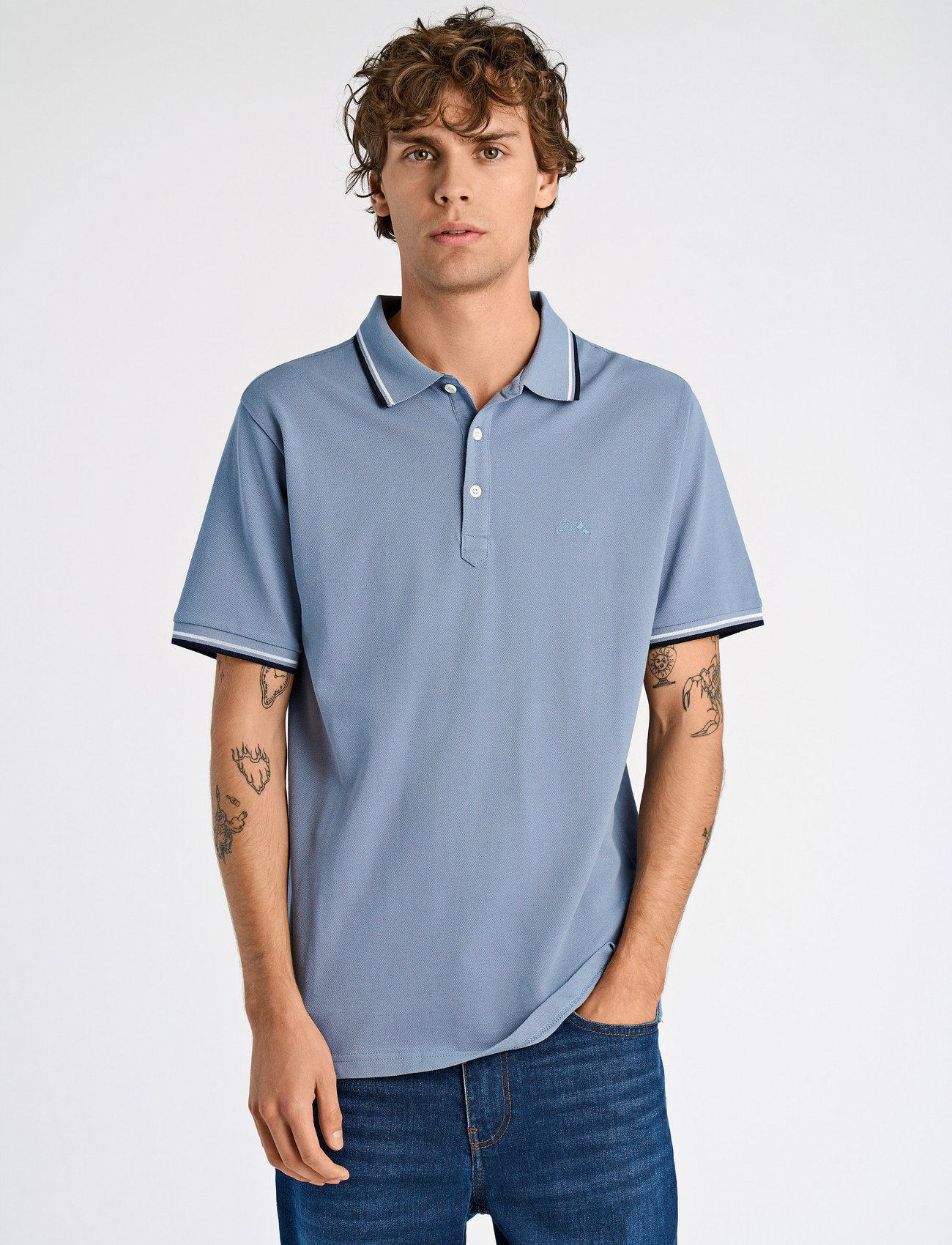 Lindbergh Polo Shirt With Contrast Piping - - S 2
