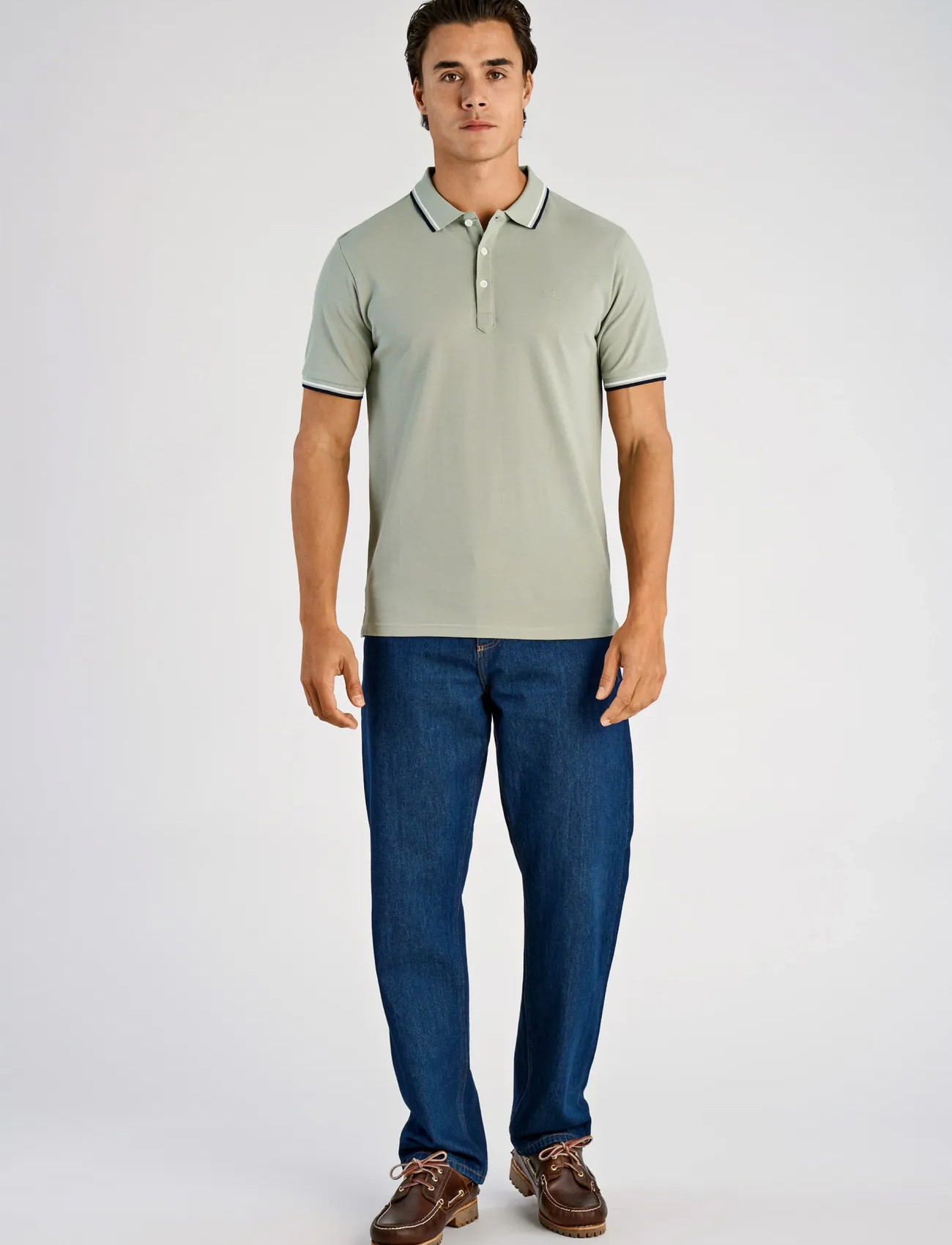 Lindbergh Polo Pique W. Contrast Piping - - S 2