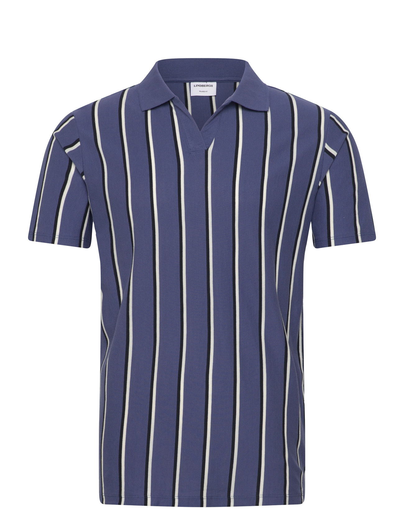 Lindbergh Striped Piqué Polo Shirt S/S - - S 1