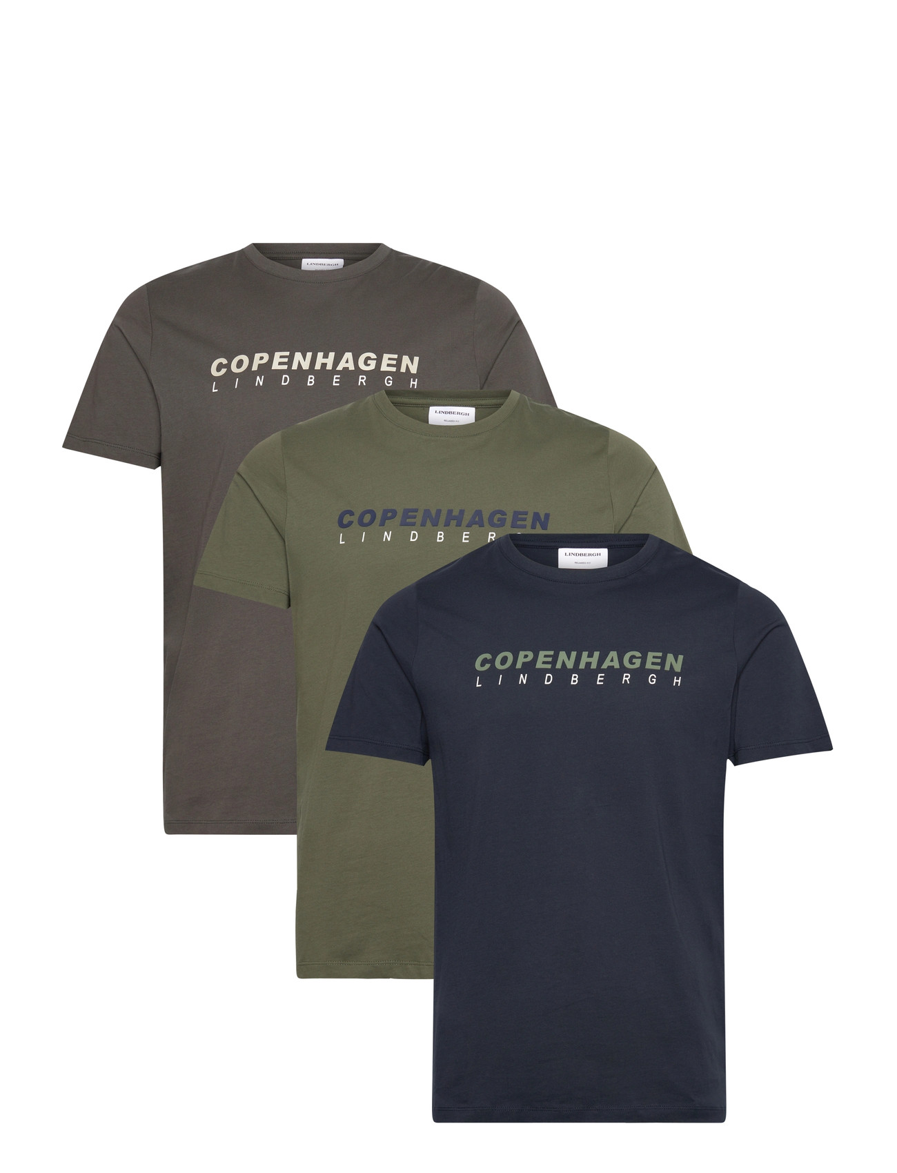 Lindbergh 3 Pack Cph Tee S/S - - S 1