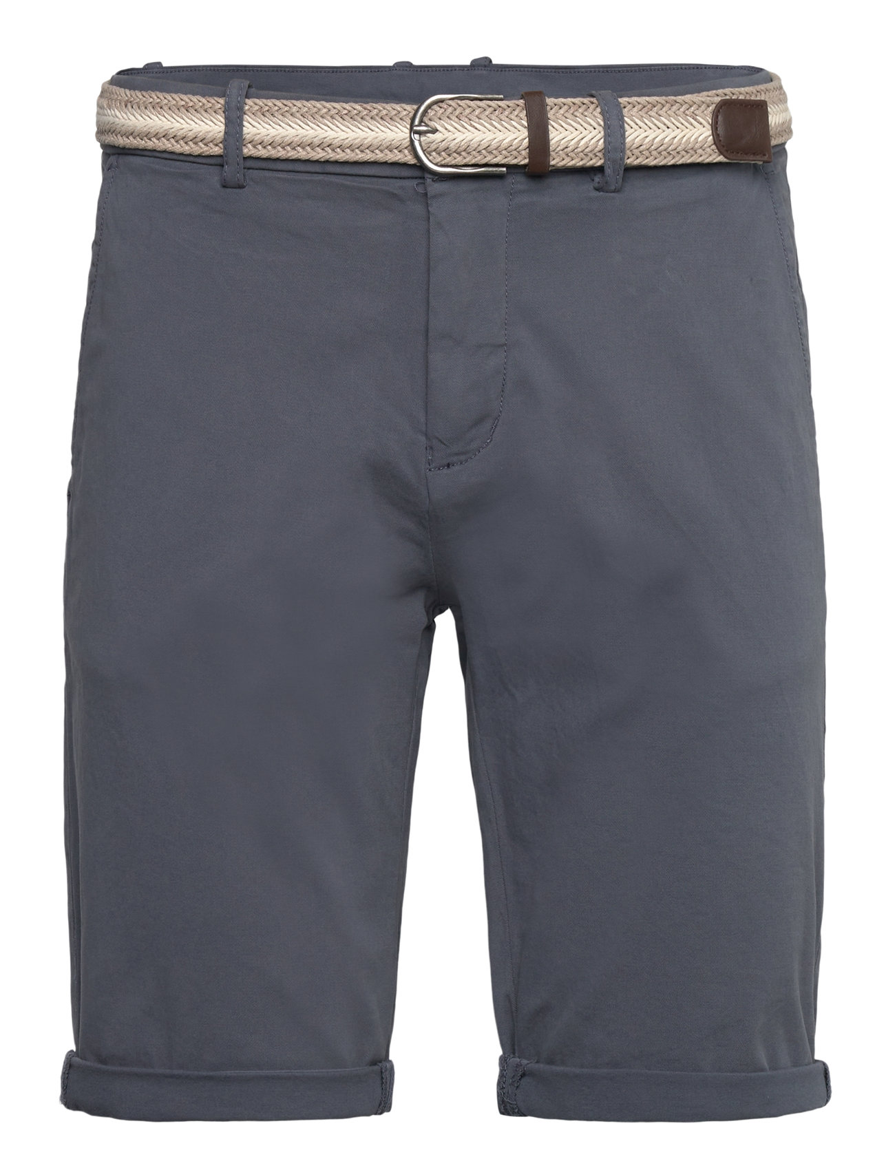 Lindbergh Superflex Chino Shorts W. Belt - Blue - S 2