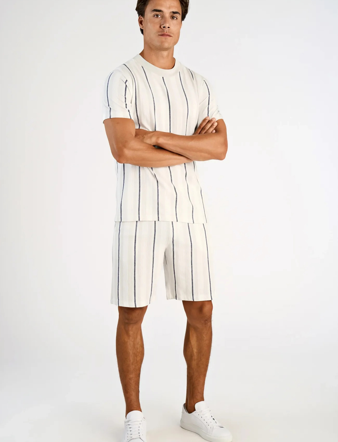 Lindbergh Striped Terry Shorts With Elastic W - - S 2