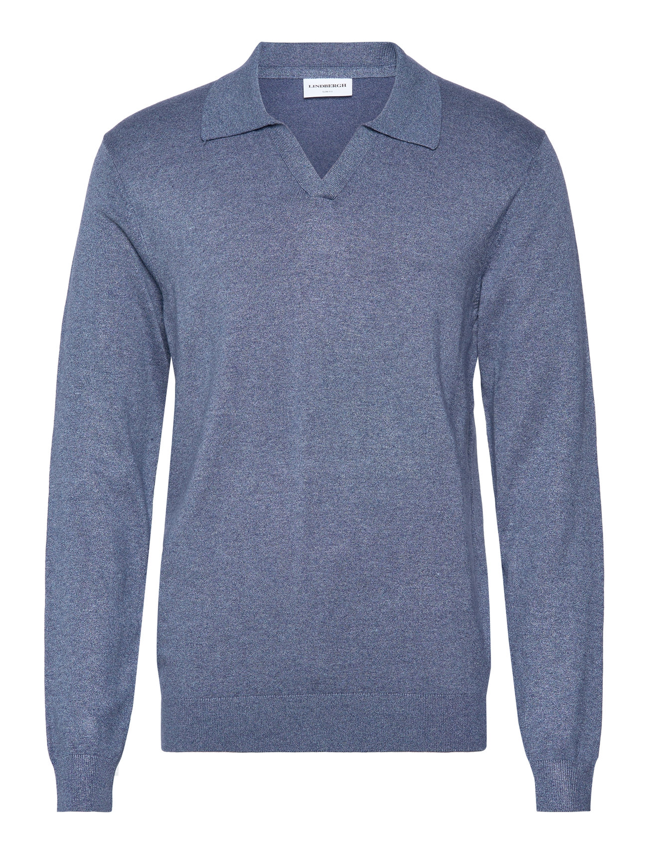 Lindbergh Ecovero L/S V-Neck Polo - - S 1