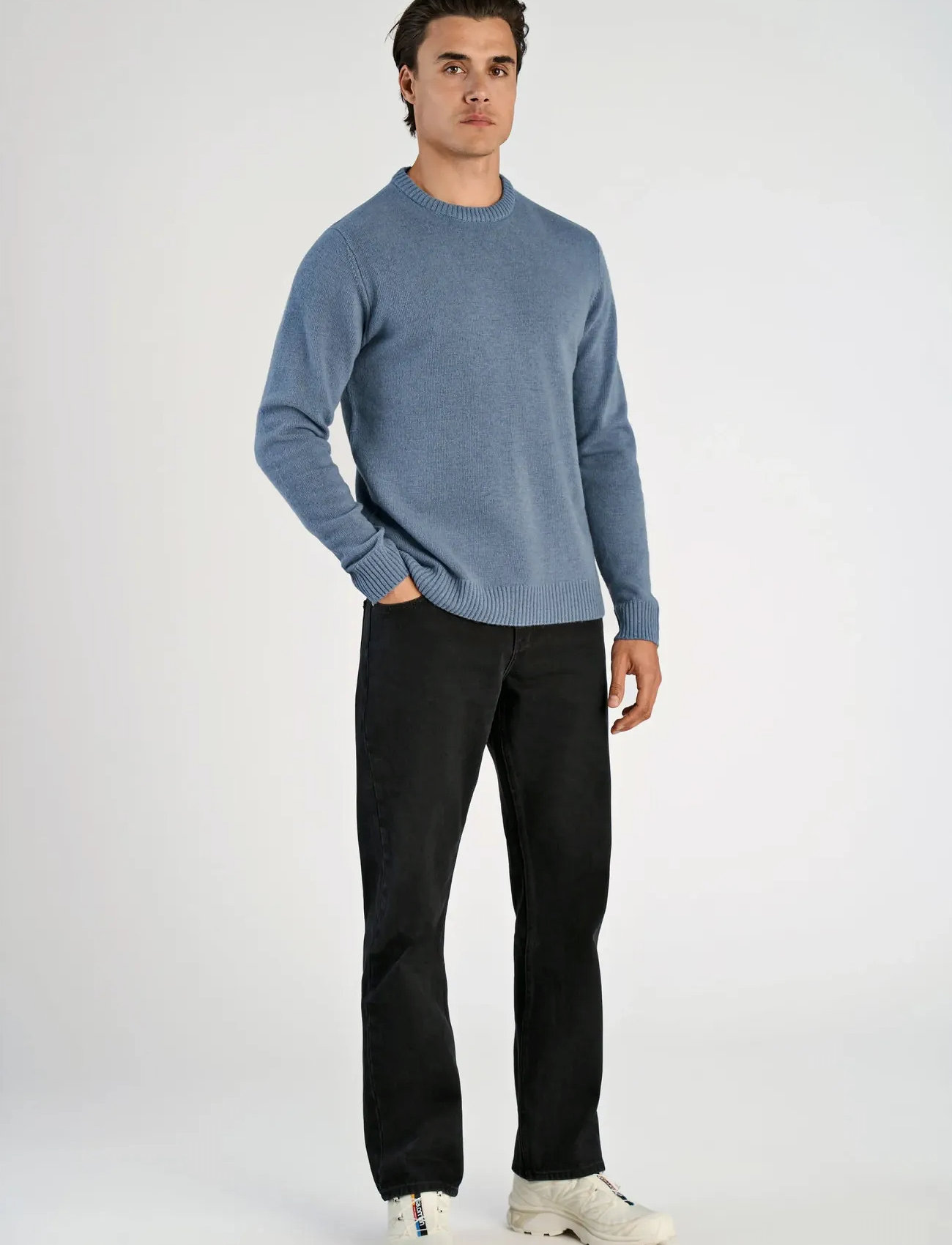 Lindbergh Lambswool O-Neck Knit - - S 1